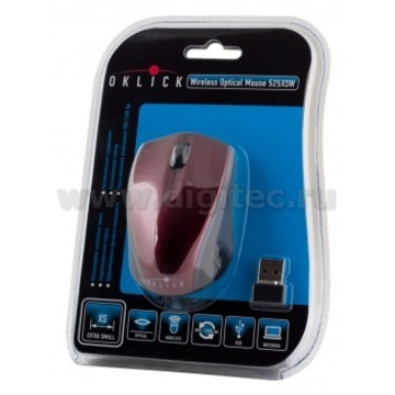 Компьютерная мышь Oklick 525XS USB (Red Black, 800dpi)
