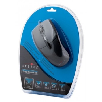 Компьютерная мышь Oklick 610L USB (Black, 800-1600dpi)