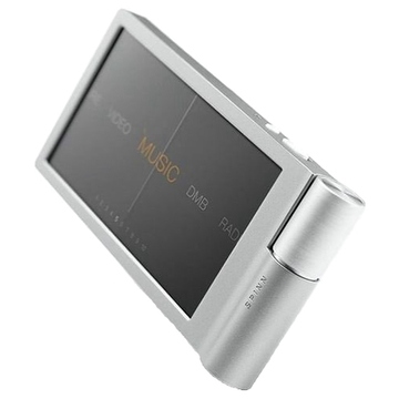 MP3-плеер iRiver SPINN 4GB Silver (mp3,wma,asf/3.3" TFT LCD/FM-tuner/USB2.0/stereo speaker/microSD slot/18 ч Li-Po/70 г)