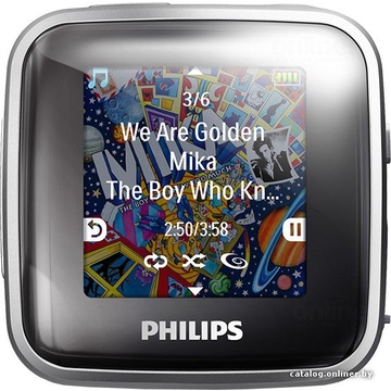 MP4-плеер Philips GoGear 2GB Silver (SA2SP02S/02)