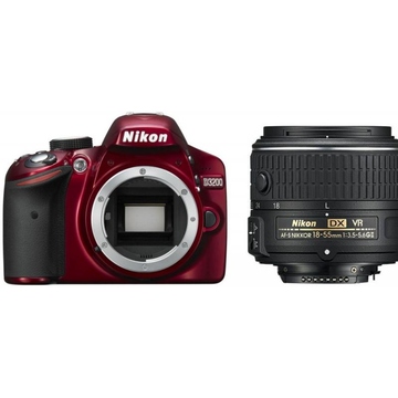  Nikon D3200 Kit 18-55mm DX VR-II Red