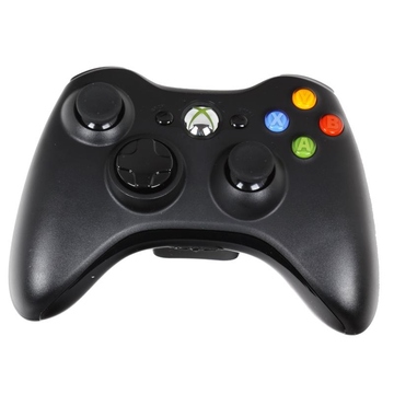 Геймпад Microsoft Xbox 360 Black (беспроводной, NSF-00002, две игры: Fable 3 +  Mass Effect)