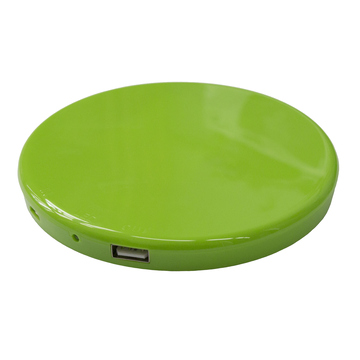 Солнечная зарядка Present Solar Circle Green (USB, 1800 mAh, 1A, зарядка от солнца, крепление на стекло, круглая)