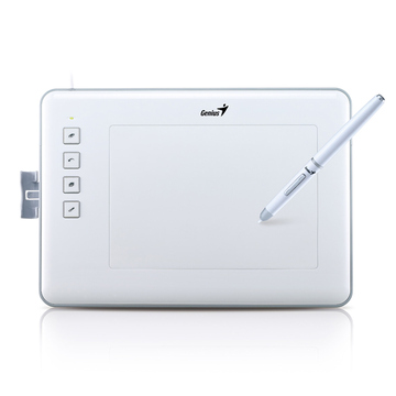 Планшет для рисования Genius EasyPen M406XE White (4"x6", беспроводное перо, не требующее батареек, с ПО Corel Painter Essentials 4)