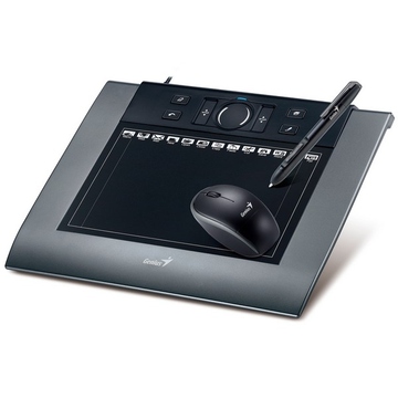 Планшет для рисования Genius MousePen M508X Black (5"x8", беспроводные перо и мышь, USB)