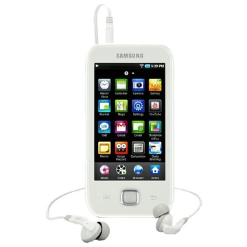 Цифровой плеер Samsung Galaxy S 16GB White (Wi-Fi, 720p, 480x800, 4", USB2.0, YP-G1)
