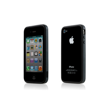 Бампер Bone Phone Ring Black (для iPhone 4S, полипропилен, защита экрана)