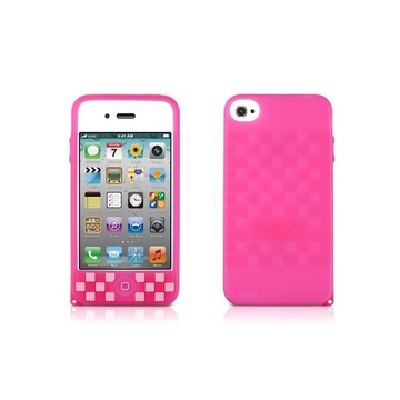 Футляр Bone Phone Cube Pink (для iPhone 4S, силикон, 62x118x13 мм)