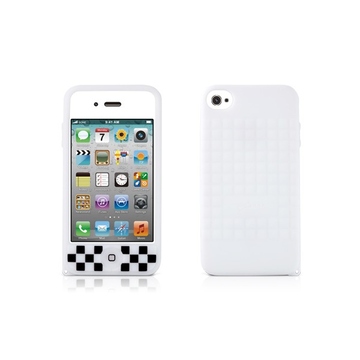 Футляр Bone Phone Cube White (для iPhone 4S, силикон, 62x118x13 мм)