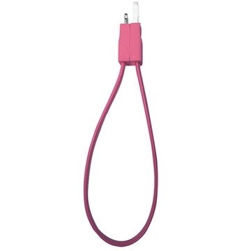 Кабель PQI i-Cable Flat 20 Pink (USB-Lightning, 20см., плоский, с замком)