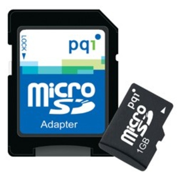  MicroSD 01Гб PQI (адаптер)