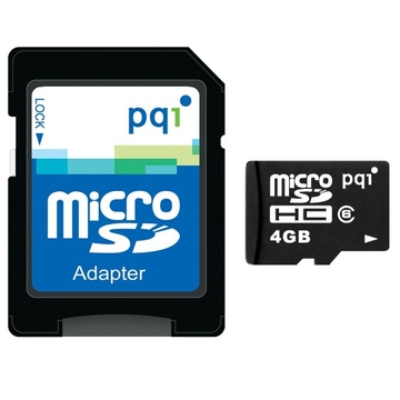  MicroSDHC 04Гб PQI Класс 2 (адаптер)