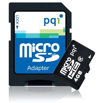  MicroSDHC 16Гб PQI Класс 2 (адаптер)