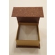 Коробка Present Paper FB1105 Brown Gold (картон, на магните, 65х63х35мм)