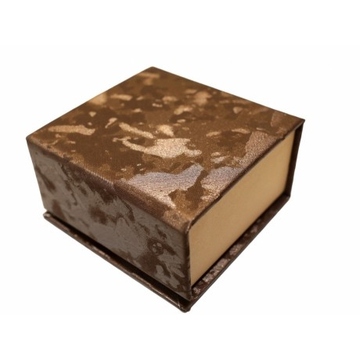 Коробка Present Paper FB1105 Dark Coffee Gold (картон, на магните, 65х63х35мм)