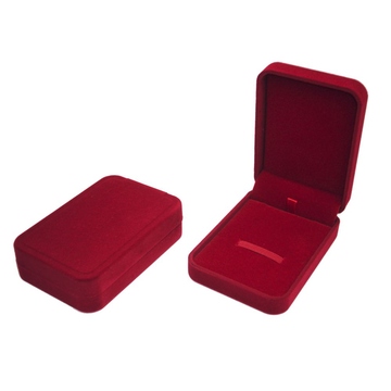 Коробка Present Velvet Red (бархатная, картон/ткань, 100х68х25мм)