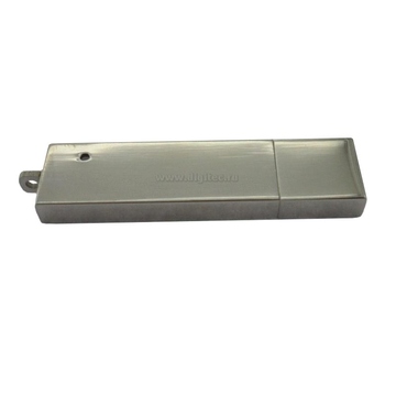 Накопитель под нанесение Present DE-S 4GB Silver (металл, 50.0 x 12.0 x 5.0 mm, площадь под нанесение 9x30 mm, без блистера)