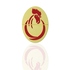 Индивидуальная флешка яйцо с изображением петуха 16 gb