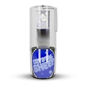 Оригинальная подарочная флешка Present G100 16GB Sheep Blue LED (стекло/металл, синий светодиод, в блистере)