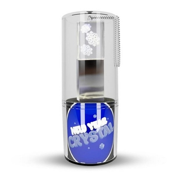 Оригинальная подарочная флешка Present G100 32GB Snow Blue LED (стекло/металл, синий светодиод, в блистере)