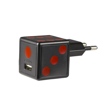 Зарядное устройство Partner Dice Black (USB, 1.5A, кабель USB-microUSB)