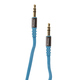 Кабель Partner AUX Blue (3.5mm-3.5mm, 1.2m, плоский)