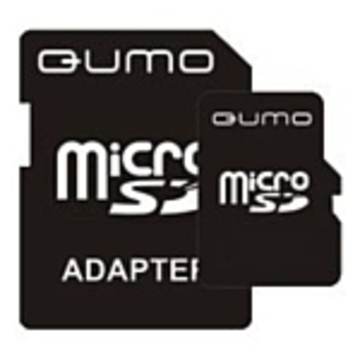  MicroSDHC 16Гб QUMO Класс 4 (адаптер)