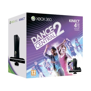 Microsoft Xbox 360 (S4G-00056, 4Gb, с Kinect, игра Kinect Adventures, игра Dance Central 2)