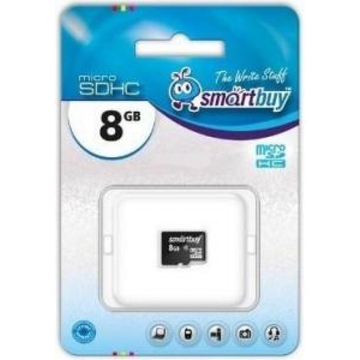  MicroSDHC 08Гб Smartbuy Класс 4 (без адаптера)