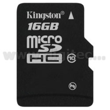  MicroSDHC 16Гб Kingston Класс 10 (без адаптера)