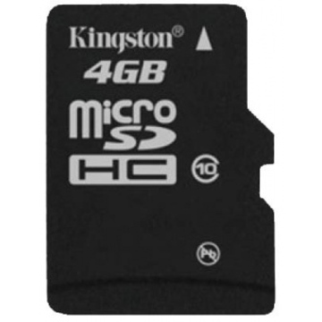  MicroSDHC 04Гб Kingston Класс 10 (без адаптера)