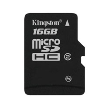 MicroSDHC 16Гб Kingston Класс 2 (без адаптера)