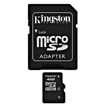  MicroSDHC 04Гб Kingston Класс 4 (адаптер)