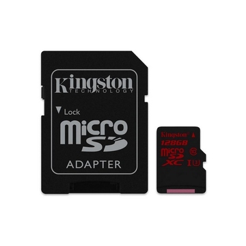  MicroSDXC 128Гб Kingston Класс 10 UHS-I U3 (адаптер)