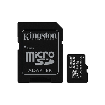  MicroSDXC 64Гб Kingston Класс 10 Industrial Temp (адаптер)