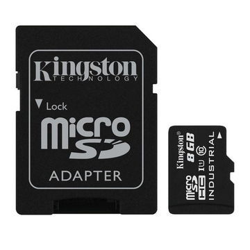  MicroSDHC 08Гб Kingston Класс 10 Industrial Temp (адаптер)