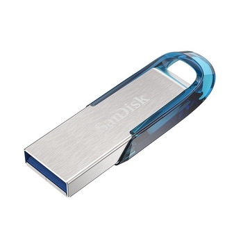 Флешка USB 3.0 Sandisk Ultra Flair CZ73 3.0 64 гб Tropical Blue