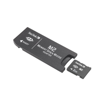  Memory Stick micro (M2) 02Гб Sandisk (адаптер)