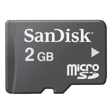  MicroSD 02Гб Sandisk (без адаптера)