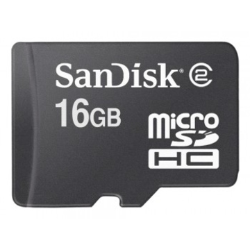  MicroSDHC 16Гб Sandisk (без адаптера)