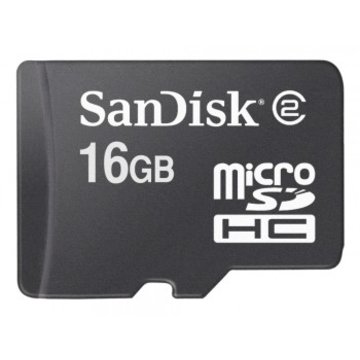  MicroSDHC 16Гб Sandisk (без адаптера)