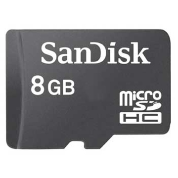  MicroSDHC 08Гб Sandisk Класс 4 (без адаптера)