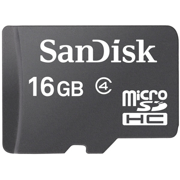  MicroSDHC 16Гб Sandisk Класс 4 (без адаптера)