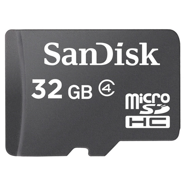  MicroSDHC 32Гб Sandisk Класс 4 (без адаптера)