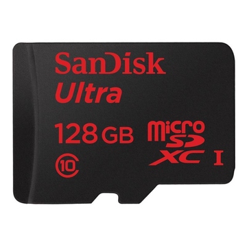  MicroSDXC 128Гб Sandisk Класс 10 Ultra (адаптер)