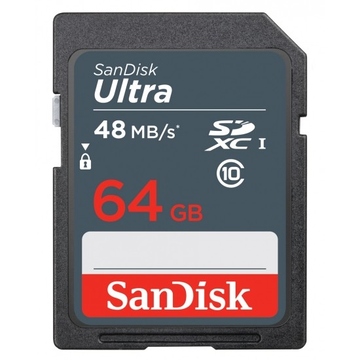 SDXC 64Гб Sandisk Класс 10 UHS-I Ultra 48MB/s