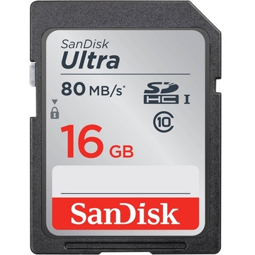  SDHC 16Гб Sandisk Класс 10 UHS-I Ultra 80MB/s