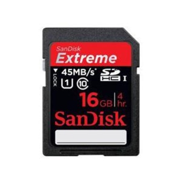  SDHC 16Гб Sandisk Класс 10 UHS-I Extreme (45 Mb/s)