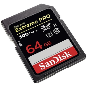  SDXC 64Гб Sandisk Класс 10 UHS-II Extreme Pro 300 Mb/s