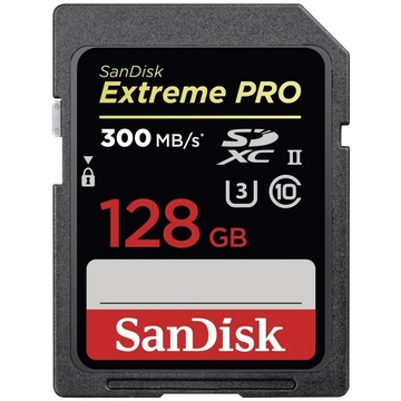  SDXC 128Гб Sandisk Класс 10 UHS-II Extreme Pro 300 Mb/s